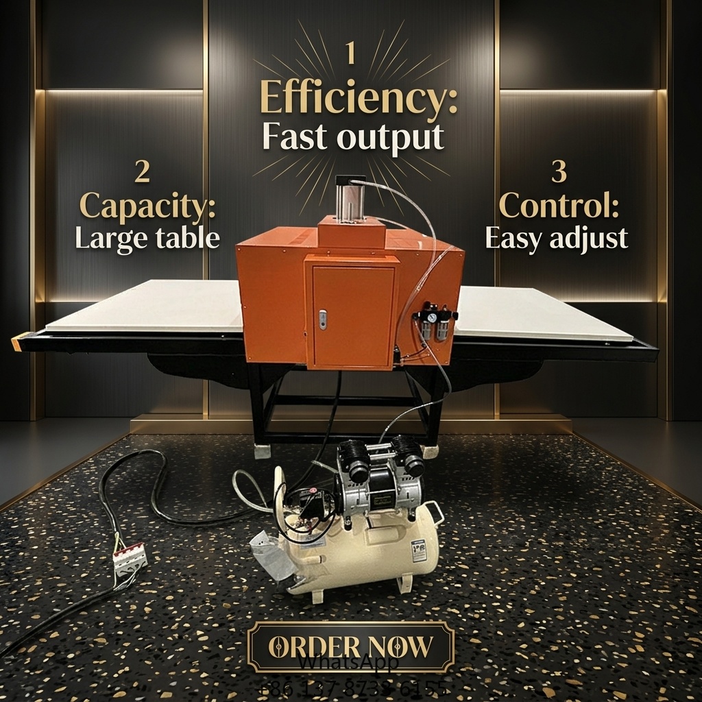 Commercial Printing Machine For Shirts - Máquina de prensa térmica pneumática automática