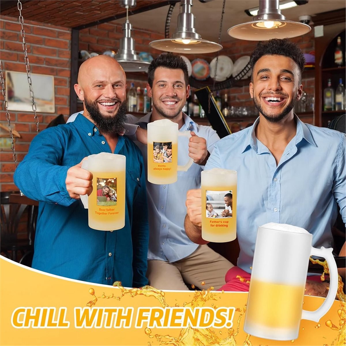 Sublimation Mug Blank - Canecas de cerveja em branco de