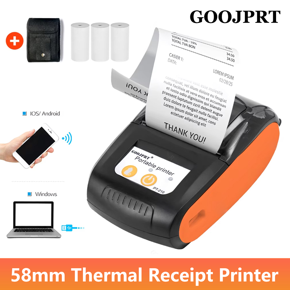 Commercial Shirt Printing Machine - Impressora Térmica Mini Portátil GOOJPRT 58mm