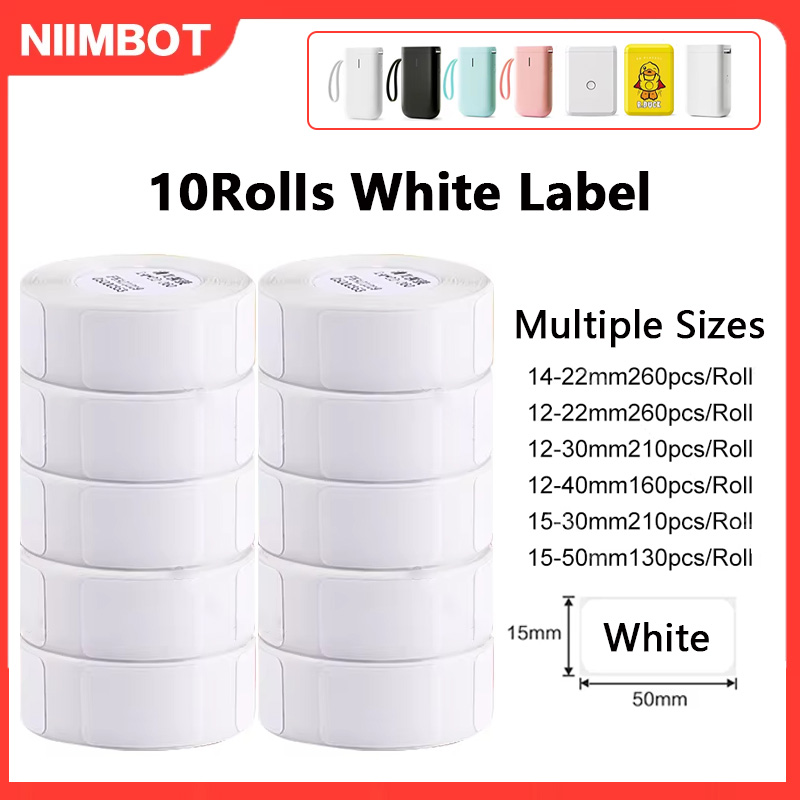 Commercial Printing Labels - Niimbot oficial etiqueta papel 10 rolos