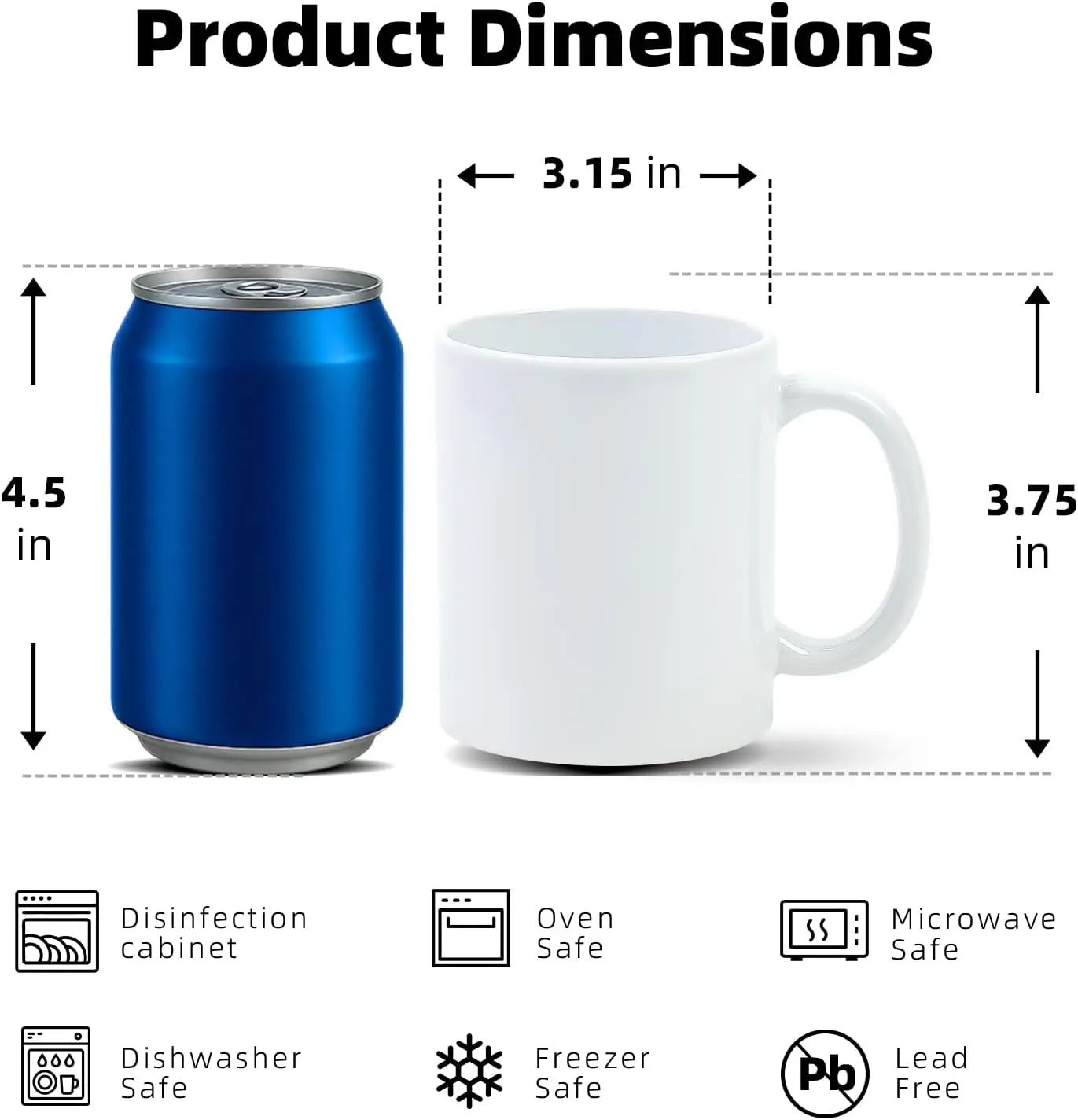 Canecas para Sublimação 11 oz, - Sublimation Mug Blank avaliação e preço