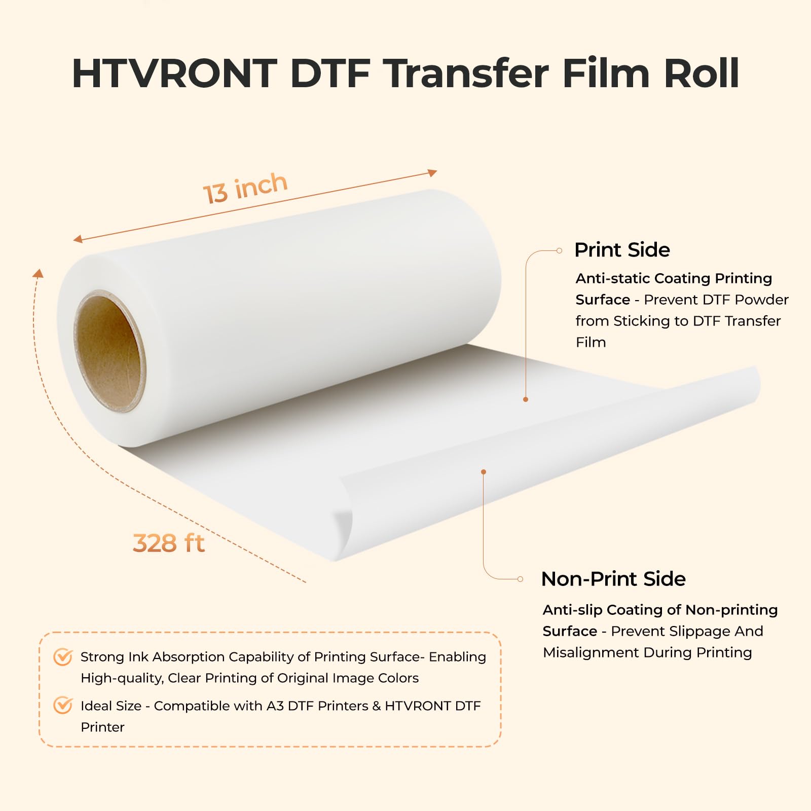 Rolo de Filme de Transferência - Dtf Film Roll A3 avaliação e preço