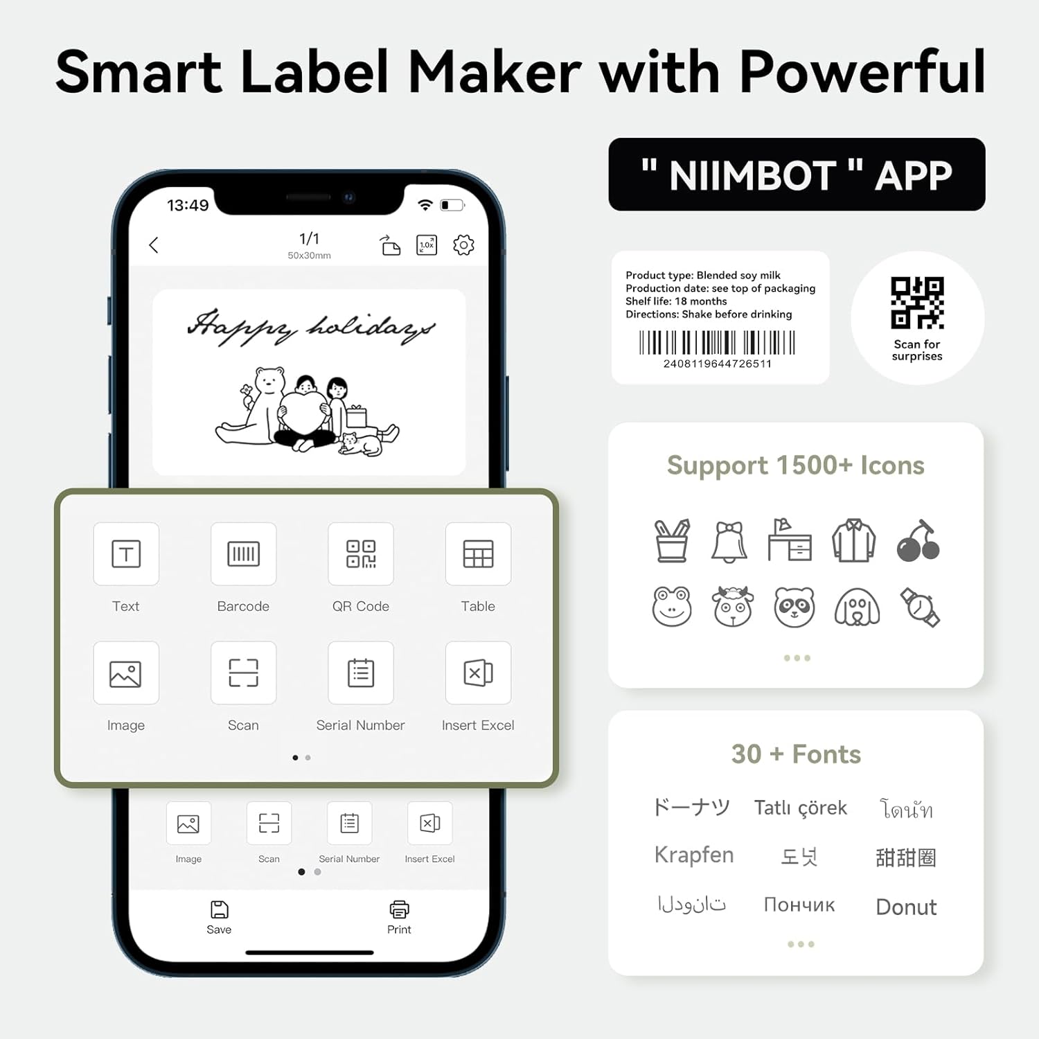Niimbot b1 impressora térmica  - Commercial Printing Labels avaliação e preço